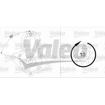 Démarreur VALEO 455699 pour OPEL ASTRA 1.6 i 16V - 100cv