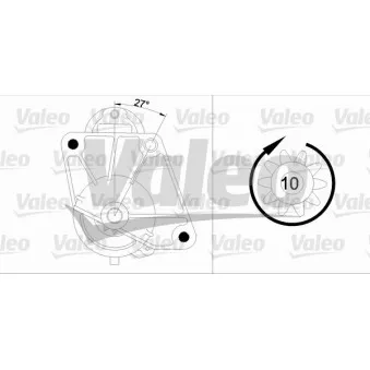 Démarreur VALEO OEM 7700104344
