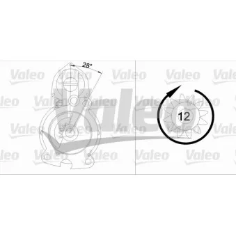 Démarreur VALEO OEM 5010217957