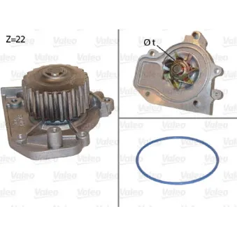 Pompe à eau VALEO OEM 19200P72003