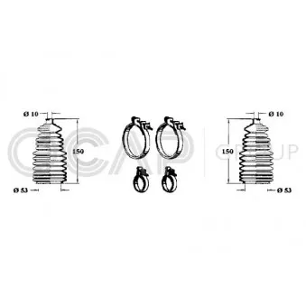 OCAP 0901198 - Jeu de joints-soufflets, direction