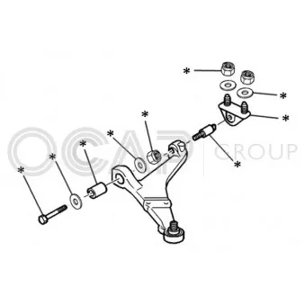 OCAP 0902270 - Jeu de bras, suspension de roue