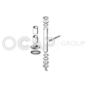 OCAP 0907263 - Kit d'assemblage, pivot de fusée d'essieu