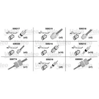 Jeu de joints de climatisation VALEO 509735