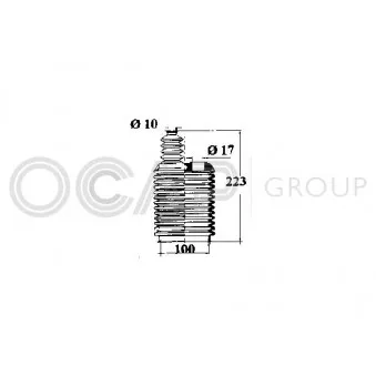 Joint-soufflet, direction avant droit OCAP [1211223]
