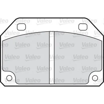 VALEO 540057 - Jeu de 4 plaquettes de frein avant