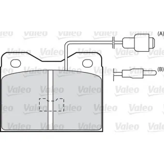 VALEO 540076 - Jeu de 4 plaquettes de frein avant