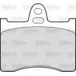 Jeu de 4 plaquettes de frein arrière VALEO [540087]
