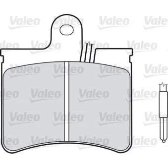 VALEO 540102 - Jeu de 4 plaquettes de frein avant