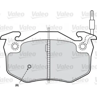 VALEO 540144 - Jeu de 4 plaquettes de frein avant