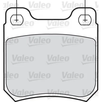 VALEO 540450 - Jeu de 4 plaquettes de frein avant