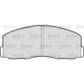 Jeu de 4 plaquettes de frein avant VALEO [540455]