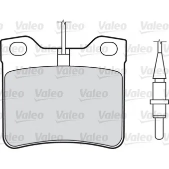 VALEO 540742 - Jeu de 4 plaquettes de frein avant