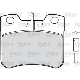 Jeu de 4 plaquettes de frein avant VALEO 540743