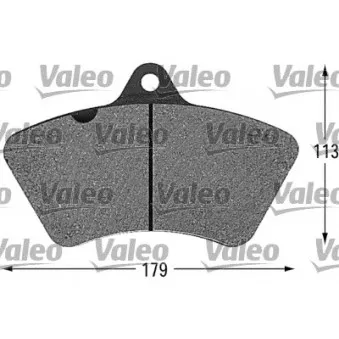 VALEO 541603 - Jeu de 4 plaquettes de frein avant