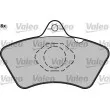VALEO 541603 - Jeu de 4 plaquettes de frein avant