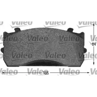 VALEO 541659 - Jeu de 4 plaquettes de frein avant