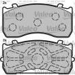 VALEO 541659 - Jeu de 4 plaquettes de frein avant