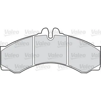 Jeu de 4 plaquettes de frein avant VALEO OEM A0044202420