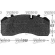 VALEO 541675 - Jeu de 4 plaquettes de frein avant