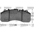 VALEO 541677 - Jeu de 4 plaquettes de frein avant