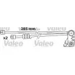 VALEO 541726 - Jeu de 4 plaquettes de frein avant