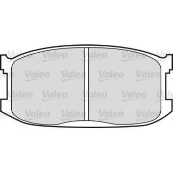 VALEO 551006 - Jeu de 4 plaquettes de frein avant