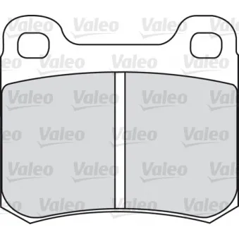VALEO 551012 - Jeu de 4 plaquettes de frein avant