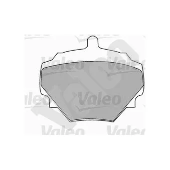 Jeu de 4 plaquettes de frein avant VALEO [551475]