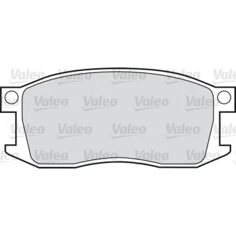 VALEO 551521 - Jeu de 4 plaquettes de frein avant