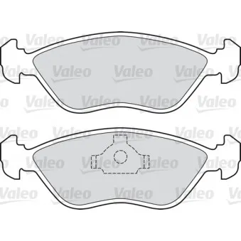 VALEO 551613 - Jeu de 4 plaquettes de frein avant