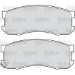 Jeu de 4 plaquettes de frein avant VALEO [551781]