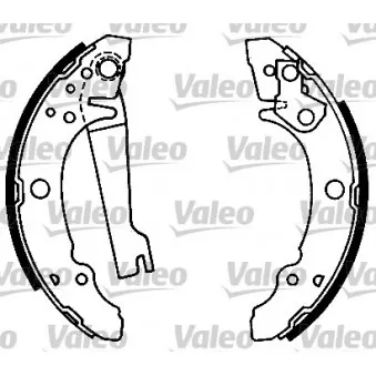 VALEO 553601 - Jeu de mâchoires de frein