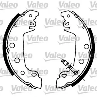 VALEO 553619 - Jeu de mâchoires de frein