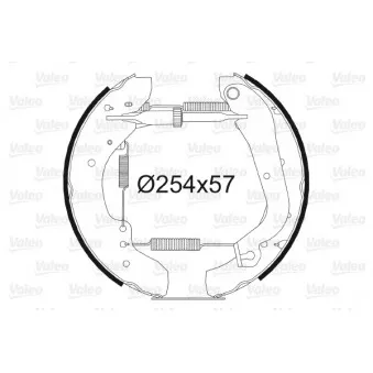 Jeu de mâchoires de frein VALEO OEM 7701205916