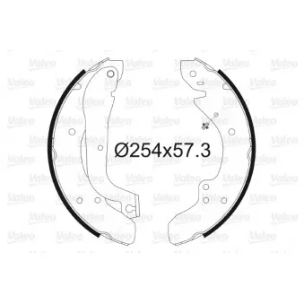 Jeu de mâchoires de frein VALEO OEM 9939718