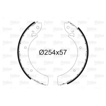 Jeu de mâchoires de frein VALEO OEM 5020556