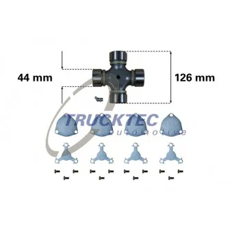TRUCKTEC AUTOMOTIVE 03.34.007 - Joint, arbre longitudinal