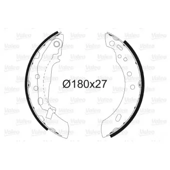 Jeu de mâchoires de frein VALEO OEM 4406099B26