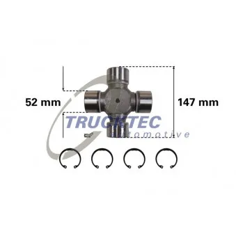 TRUCKTEC AUTOMOTIVE 05.34.002 - Joint, arbre longitudinal