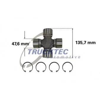 TRUCKTEC AUTOMOTIVE 05.34.008 - Joint, arbre longitudinal