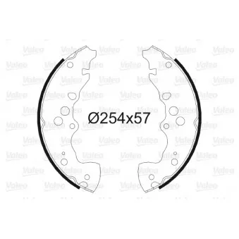 Jeu de mâchoires de frein VALEO OEM 5320052D00