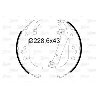 Jeu de mâchoires de frein VALEO OEM 3M512200BB