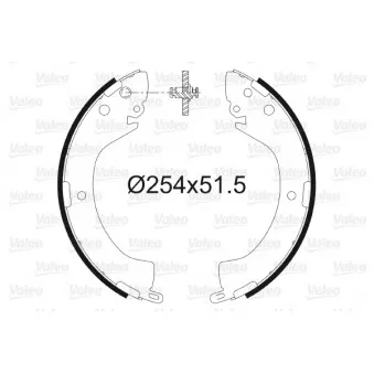 Jeu de mâchoires de frein VALEO OEM MR178823