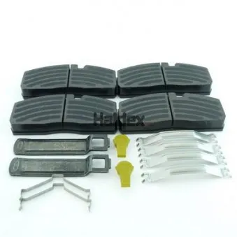 Jeu de 4 plaquettes de frein HALDEX OEM 550017646