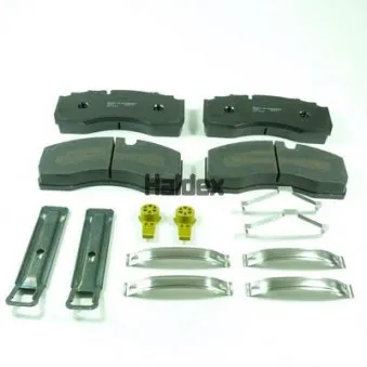 Jeu de 4 plaquettes de frein avant HALDEX OEM 550018797