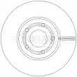 BORG & BECK BBD5550 - Jeu de 2 disques de frein avant