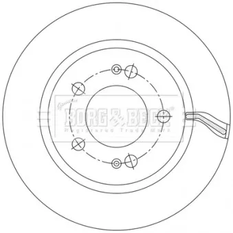 Jeu de 2 disques de frein arrière BORG & BECK OEM 4840136100