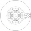 BORG & BECK BBD6250S - Jeu de 2 disques de frein avant