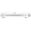 BORG & BECK BBH6494 - Flexible de frein
